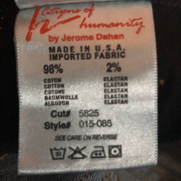 Citizens of Humanity Maternity Kelly Jeans Size 31 - Picture 7 of 8